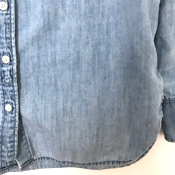 J. Crew Long Sleeve Chambray Button Down Shirt - Picture 4 of 8